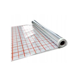 Rasterfolie 50 m Länge Iso Folie für Fußbodenheizung Isolierfolie Dicke 105 µm mit Verlegeraster | Fussbodenheizung Boden He